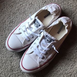 White slip-on converse, sz 8.5